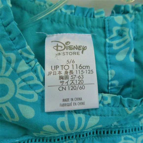 Disney Store Girls Romper Princess Embellished 5 6 - Picture 4 of 4